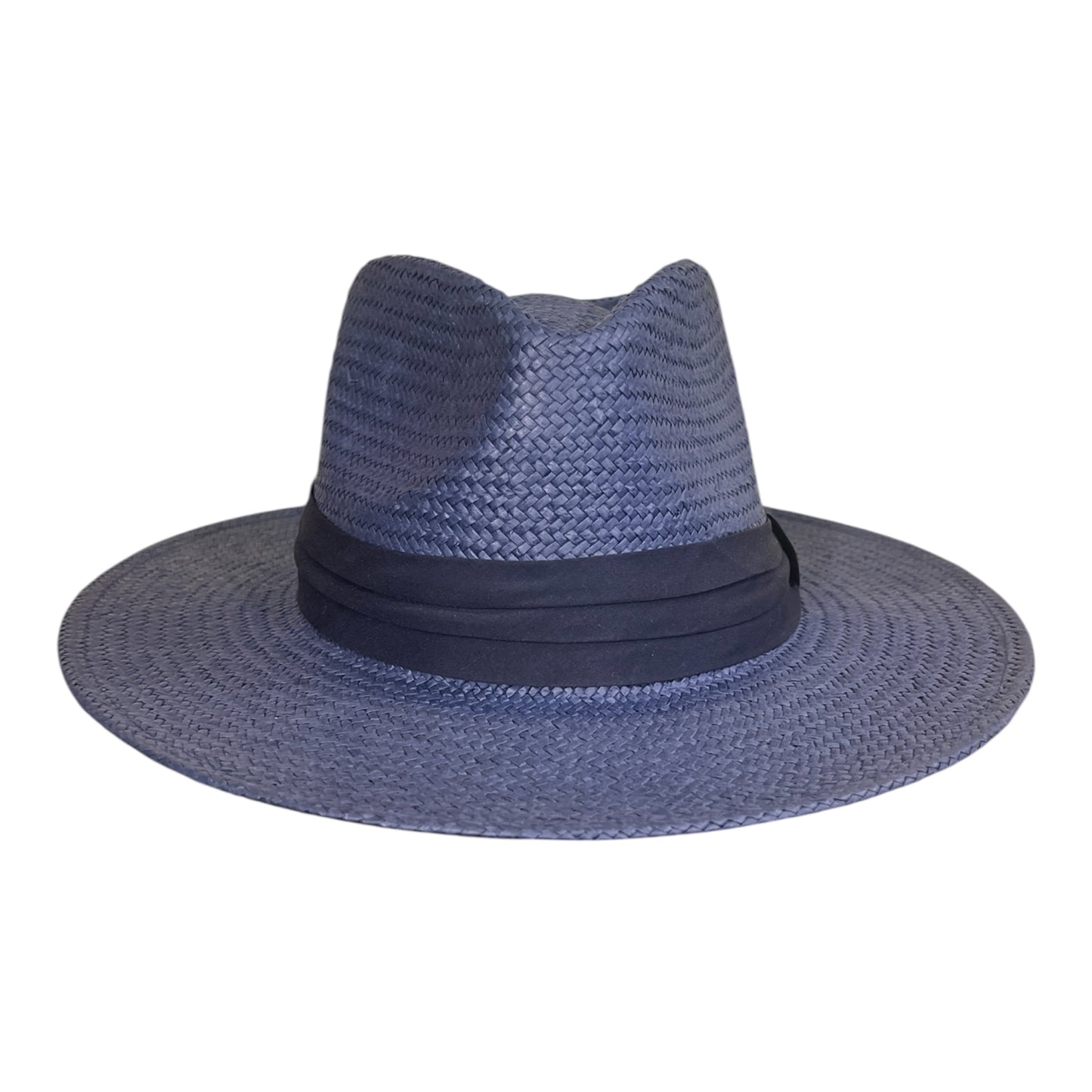 POKIS — Navy Wide Brim Summer Straw Hat