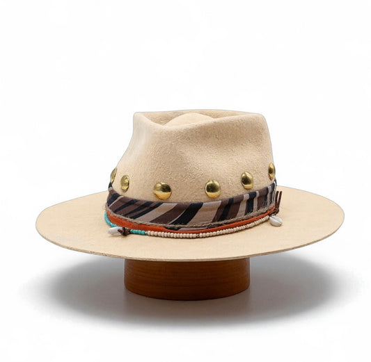The Clara Statement Felt Fedora – Handmade Boho Chic Hat