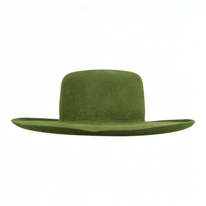 The Gambler Hat Green — 100% Wool Felt