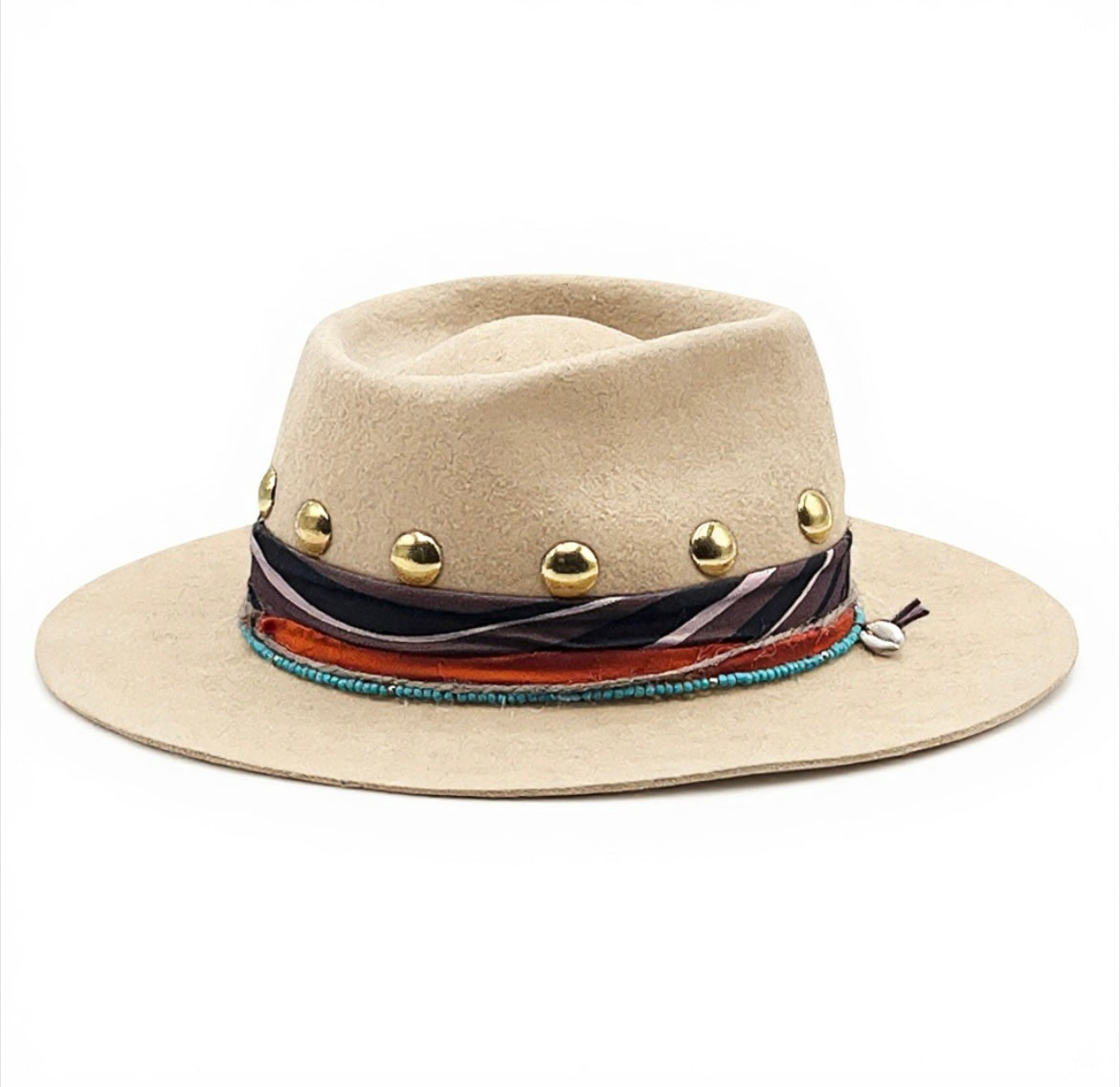 The Clara Statement Felt Fedora – Handmade Boho Chic Hat