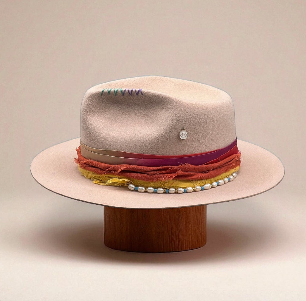 Constellation Fedora Hat – Classic Handmade Design with Modern Touch