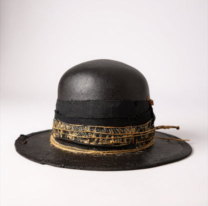 Rare Vintage Leather-Effect – Cheetah Bowler Hat