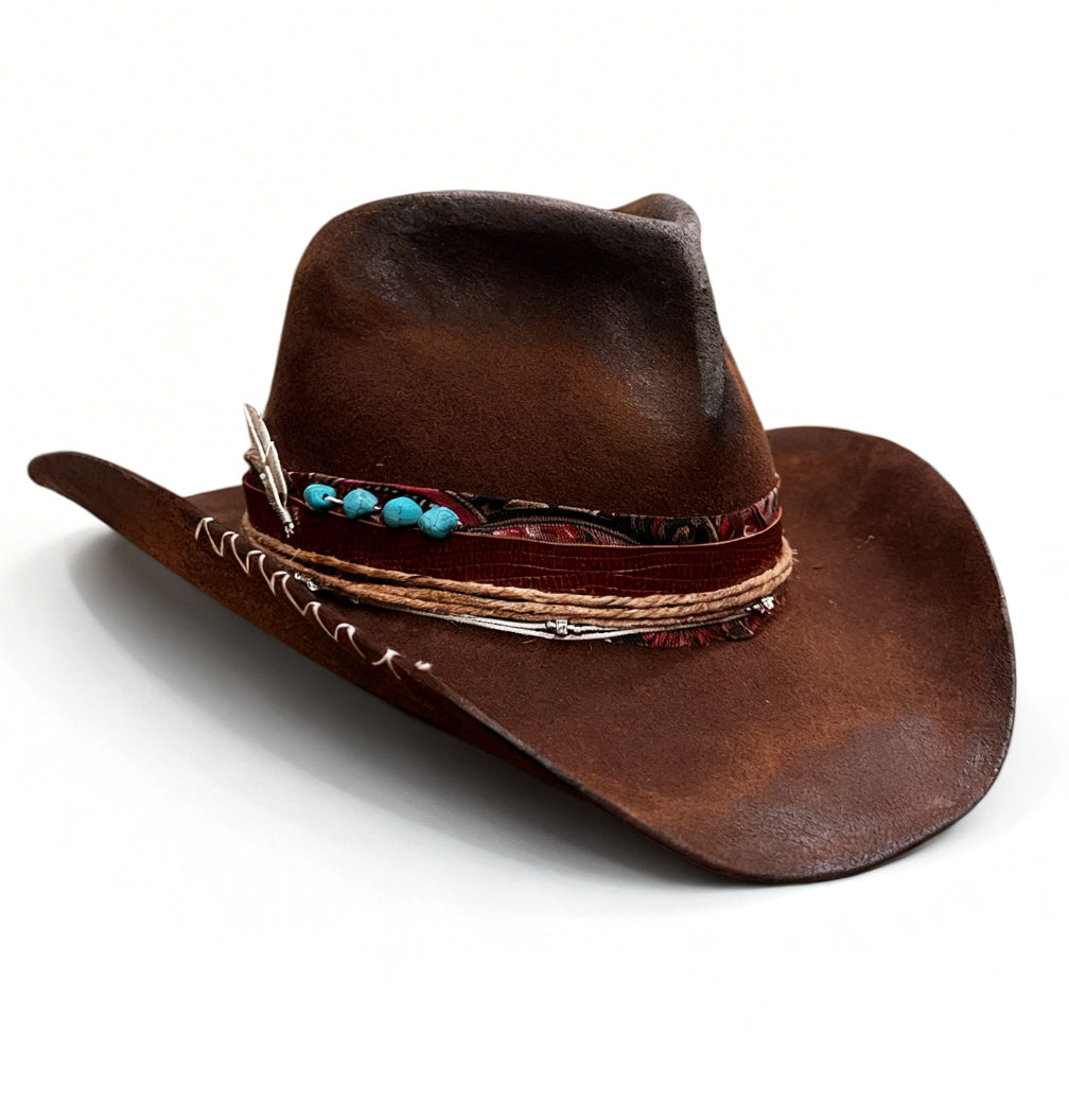 The Apache Western Hat– Bohemian High Crown Wool Felt Hat