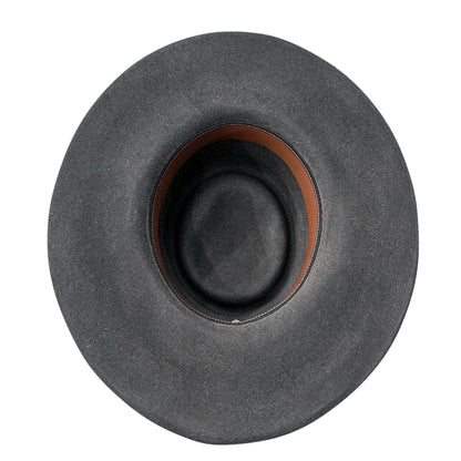 The Gambler Hat Dark Grey — 100% Wool Felt