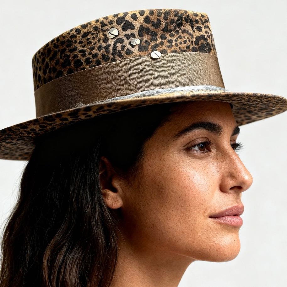 Fearless – Animal Print Wool Felt Hat