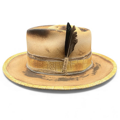 The Mateo – Vintage Skull Fedora Hat | Classic Retro Style Hat for Men & Women