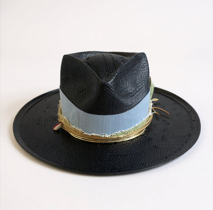 In Stock – Into the Sun – Lightweight Breathable Black Straw Fedora Hat