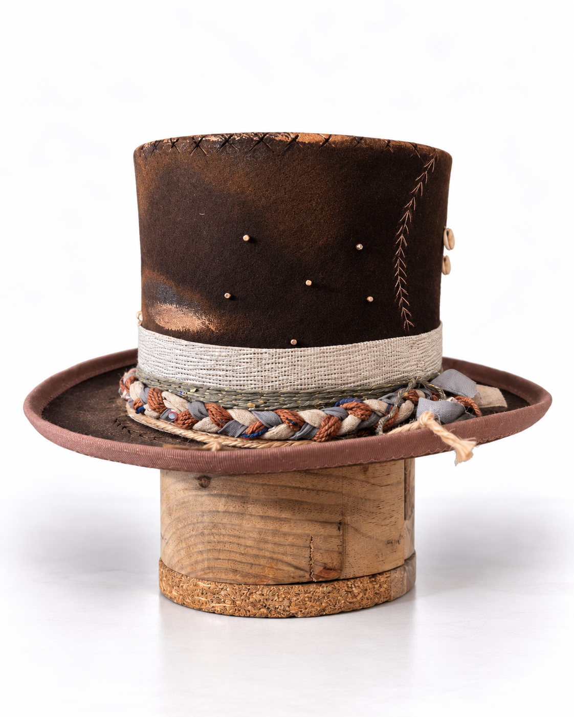 In Stock – THE WANDERER TOP HAT — Wool Felt Statement Hat