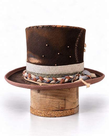 In Stock – THE WANDERER TOP HAT — Wool Felt Statement Hat