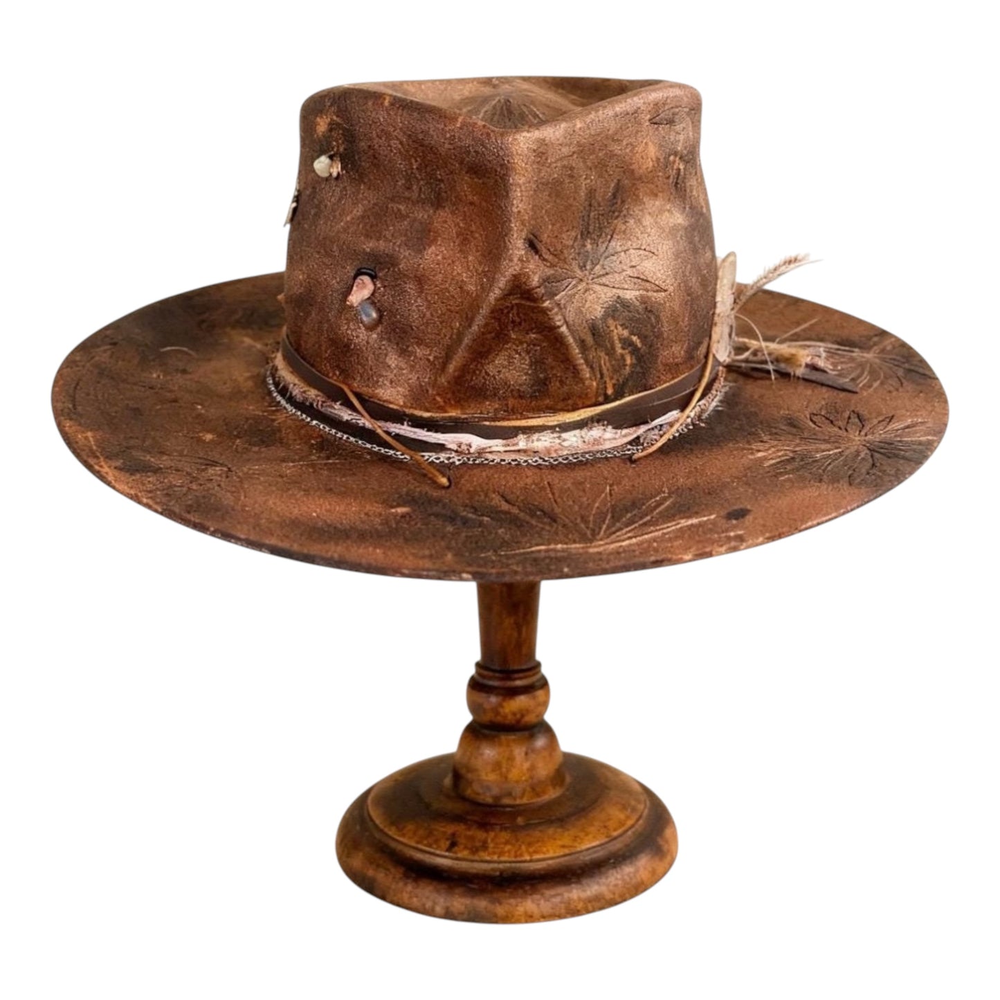 In Stock – Rose Gold Distressed Fedora Hat