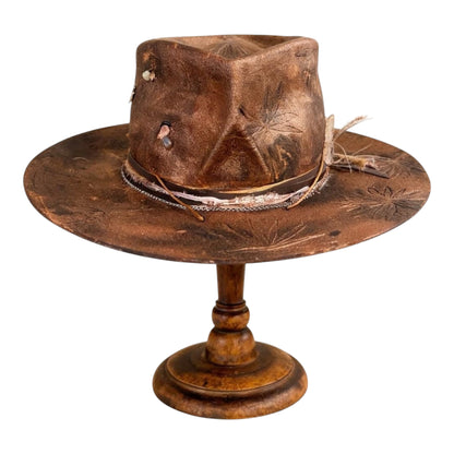 In Stock – Rose Gold Distressed Fedora Hat