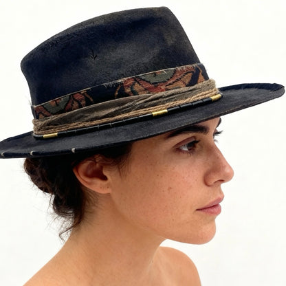 The Vintage No. II – Leather Effect  Retro Edgy Hat