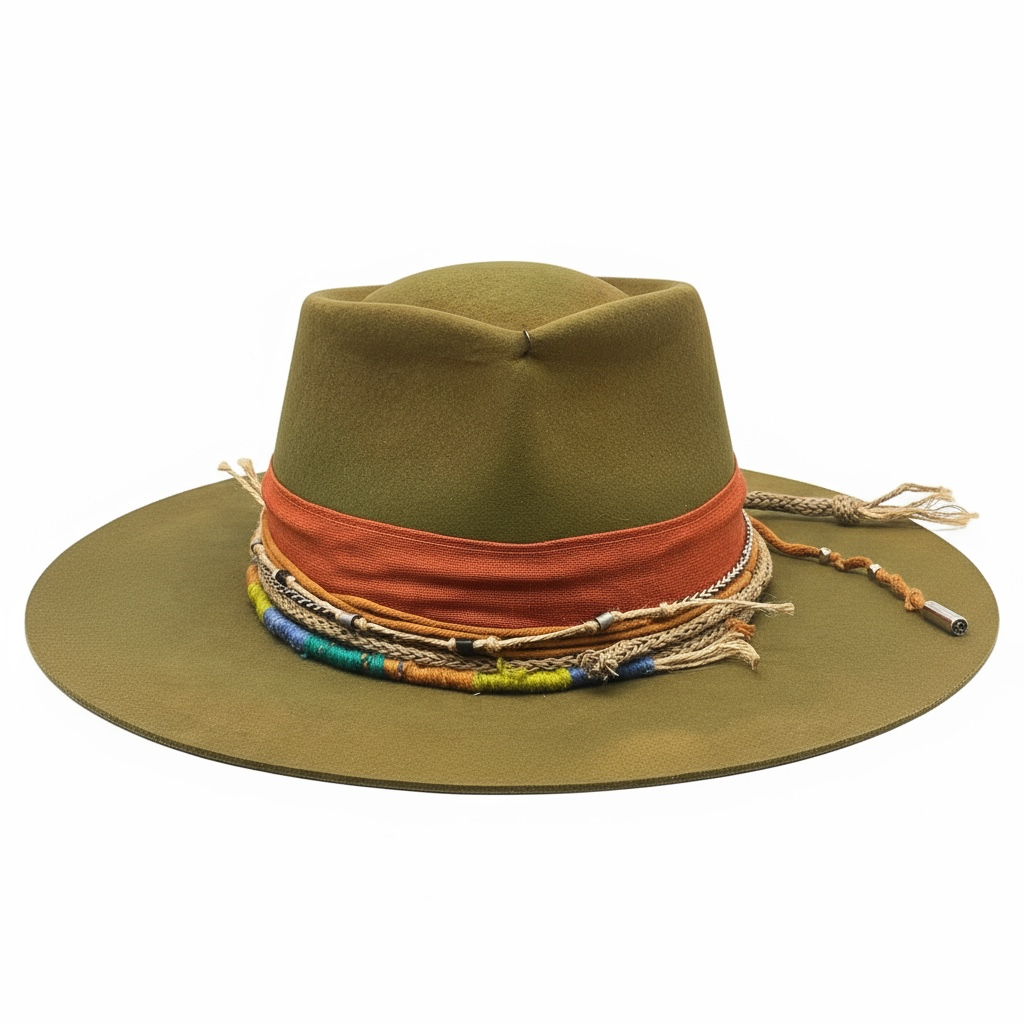Tropik | Wild Felt Fedora – Handcrafted Bohemian Hat