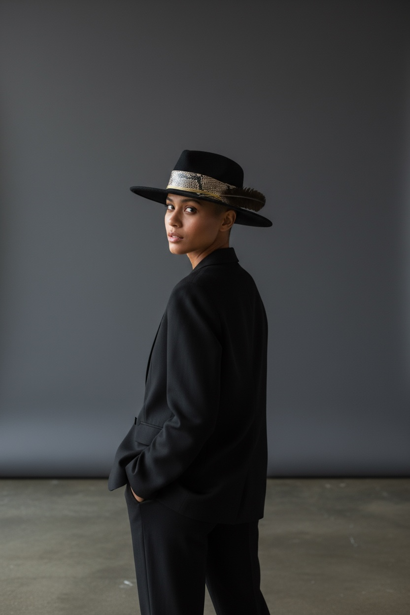 Black Queen – Bohemian Wool felt Hat