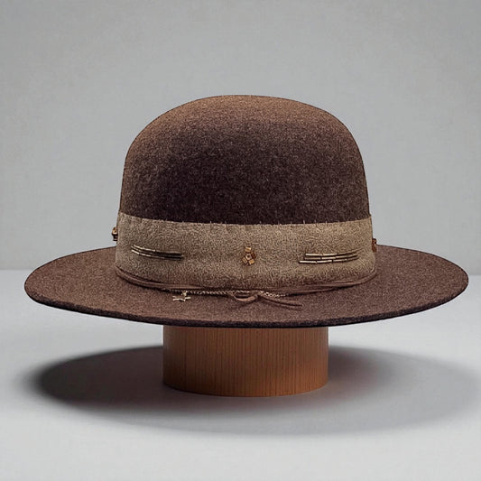 The Brownie – Packable Wool Felt Open-Crown Hat