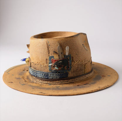 Rare Vintage Felt Hat – Sunflower Bloom – The Burning Man Hat