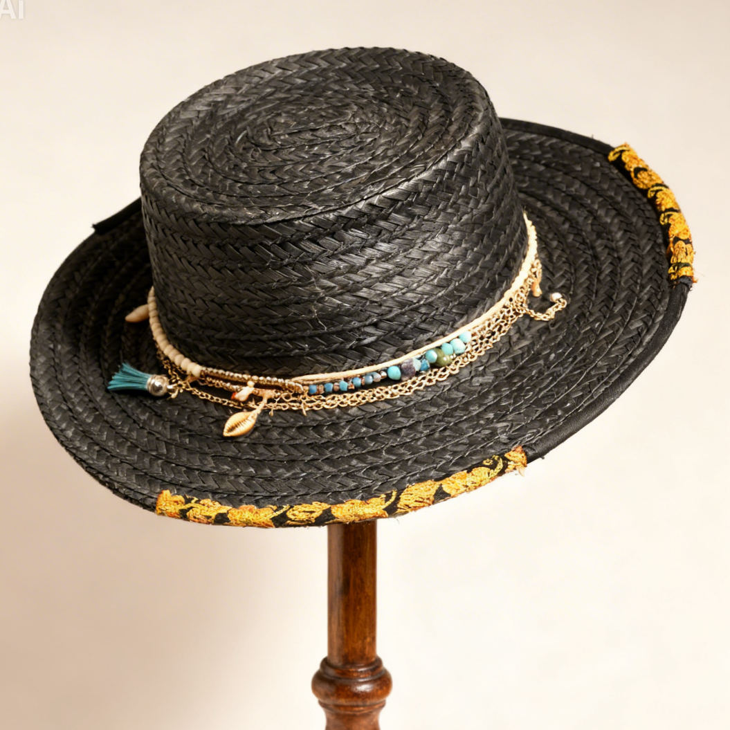Cordobés – Straw Wide Brim Bolero Hat