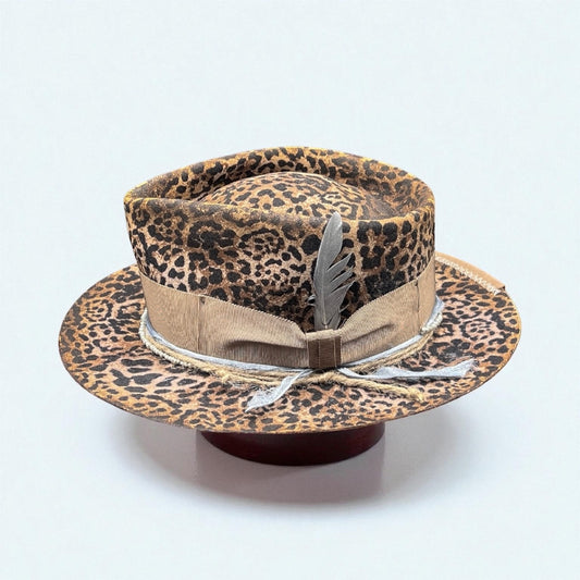 Fearless – Animal Print Wool Felt Hat