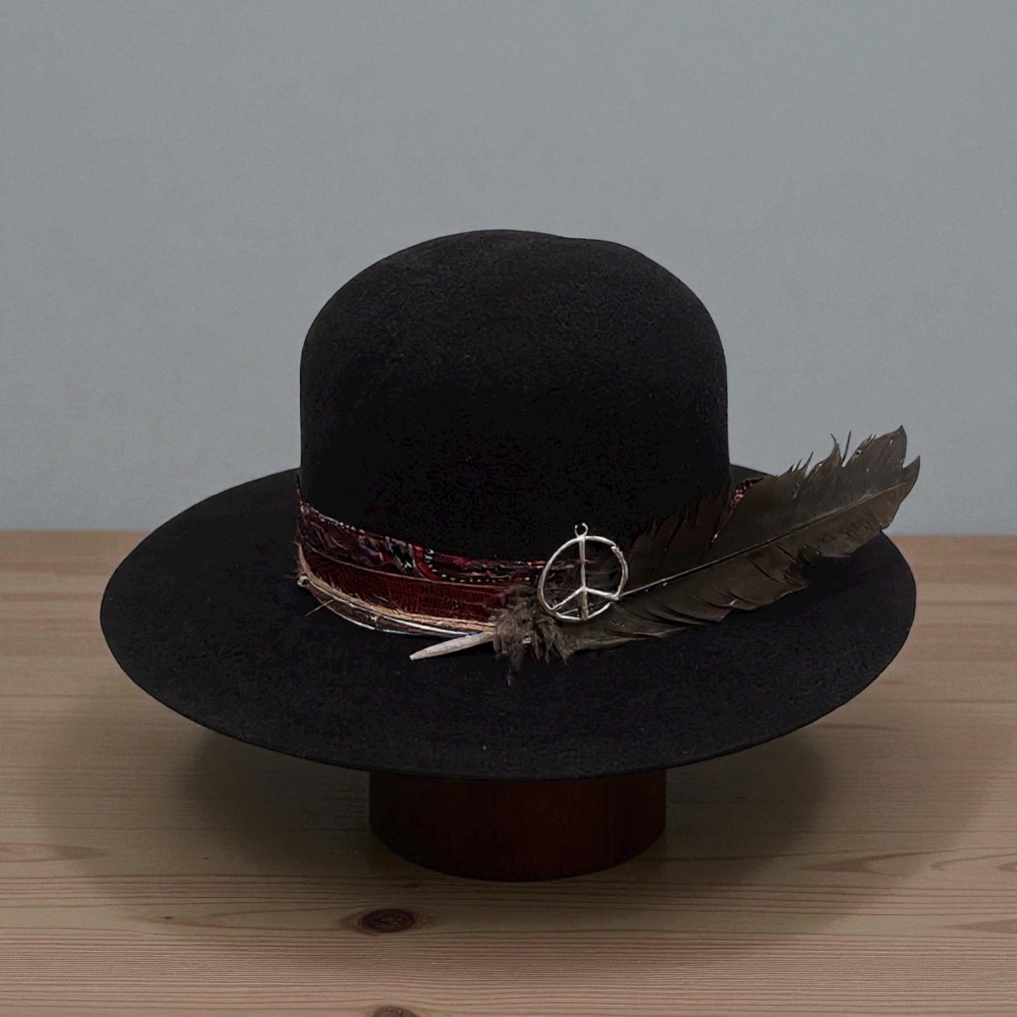 The Apache Hat  – Bohemian Open Crown Wool Felt Hat