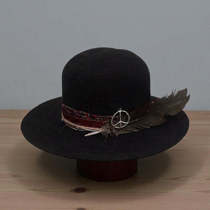 The Apache Hat  – Bohemian Open Crown Wool Felt Hat
