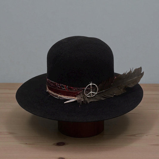 The Apache Hat  – Bohemian Open Crown Wool Felt Hat