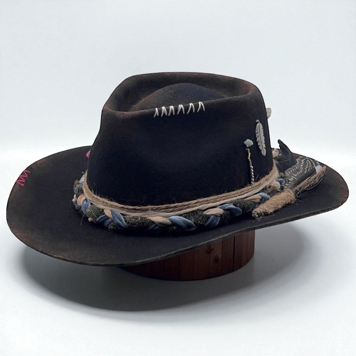 Brunch n. 2 – Handmade Cowboy Hat | Western Felt Fedora | Men & Women Statement Hat