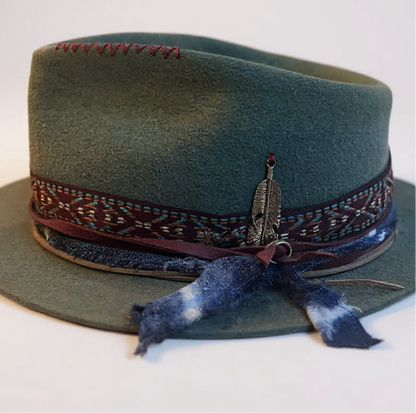 In Stock – The Boho Lover – Short Brim Fedora Hat – Special Offer