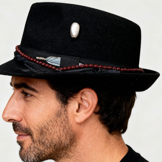 Bohemian Wool Fedora Hat – Short Brim Collection