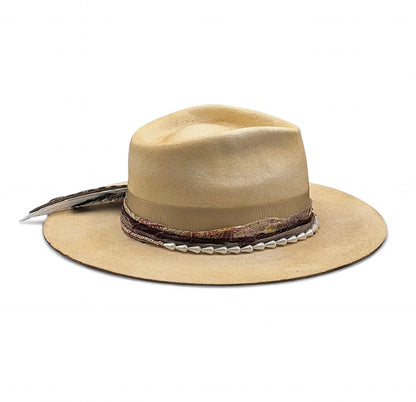 The Michela – Boho Wide Brim Felt Fedora Hat