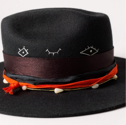 Fedora “Ojitos Lindos” – Bad Bunny Inspired Wool Felt Hat