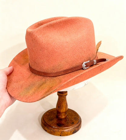 Shine baby in Coral– Western Cowboy Hat