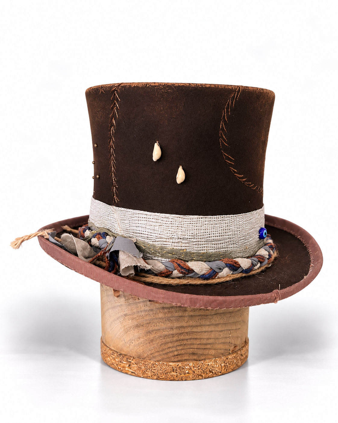In Stock – THE WANDERER TOP HAT — Wool Felt Statement Hat