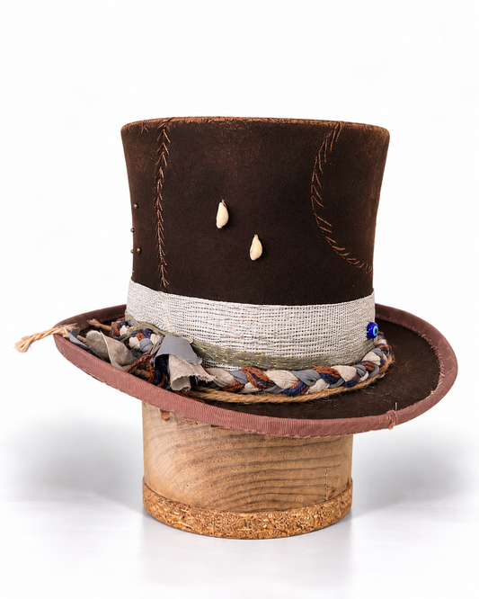 In Stock – THE WANDERER TOP HAT — Wool Felt Statement Hat
