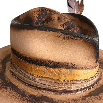 The Mateo – Vintage Skull Fedora Hat
