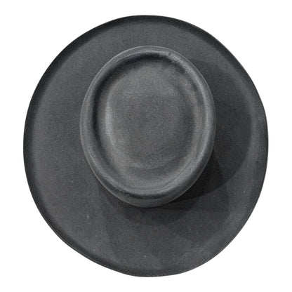 The Gambler Hat Dark Grey — 100% Wool Felt