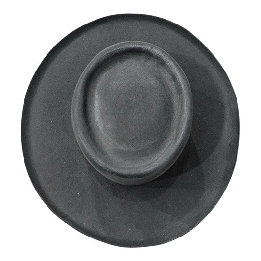 The Gambler Hat Dark Grey — 100% Wool Felt