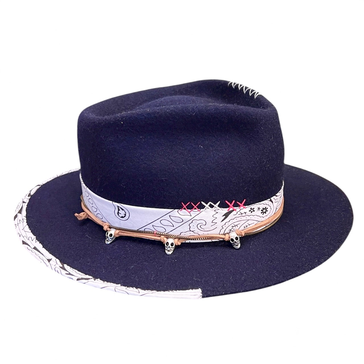 Flamingo – Navy Blue Felt Hat