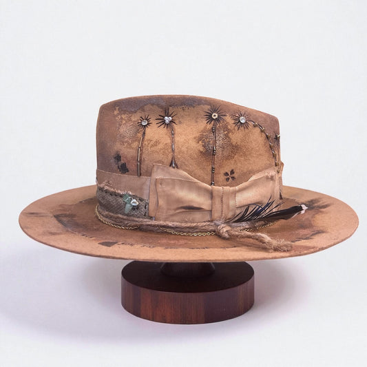 Dreams of the Sahara – Premium Boho Chic Statement Felt Hat