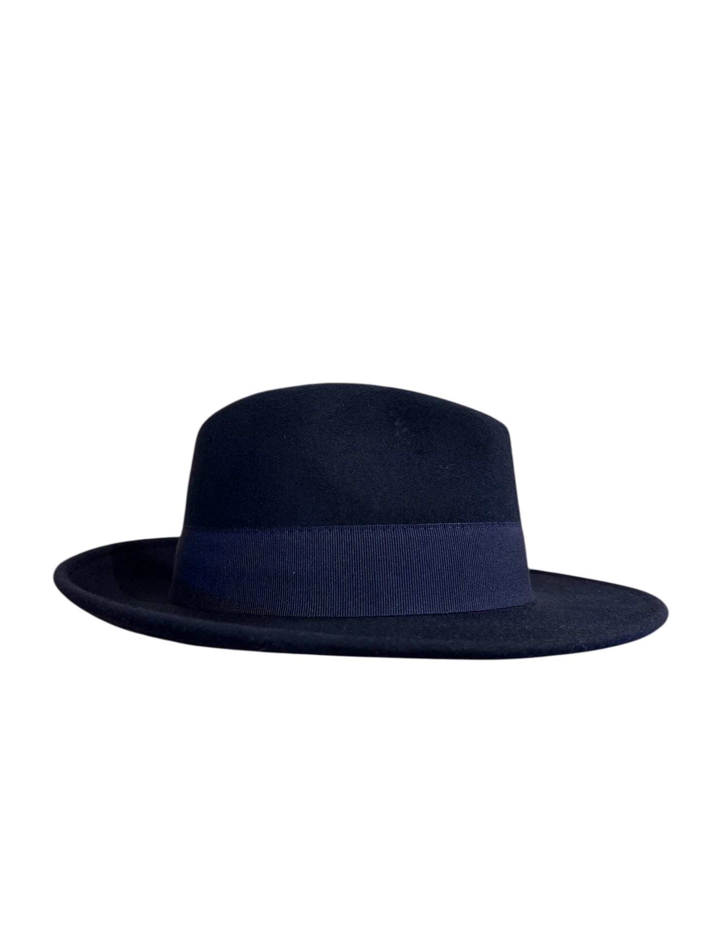 Classic Teardrop Fedora Hat – Foldable, Waterproof & Flexible Indiana Wool Felt Hat in Dark Blue