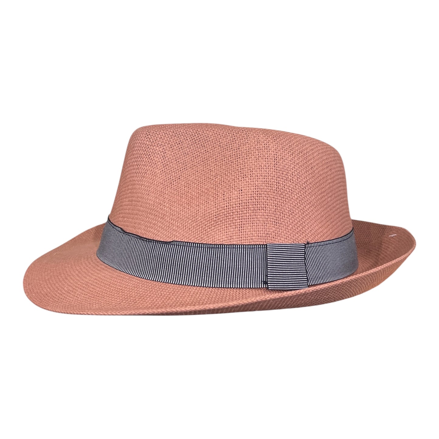 POKIS — Pink Summer Straw Trilby Hat