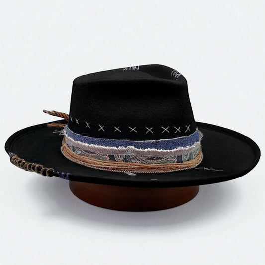 The Hawái – Black Wool Felt Fedora Hat