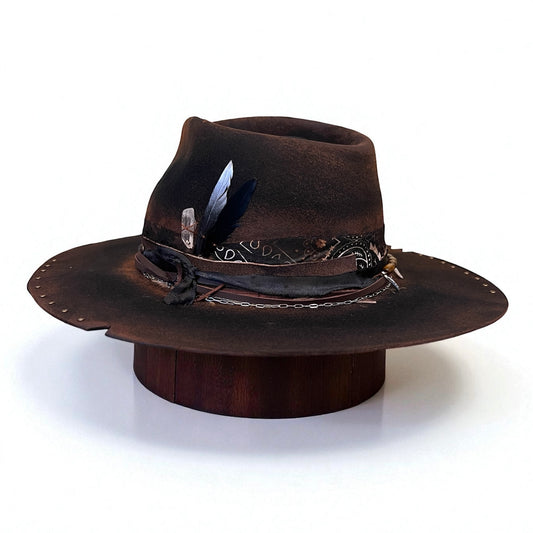 Jacky – Vintage Style Black Felt Hat