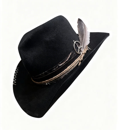 The Apache Western Hat– Bohemian High Crown Wool Felt Hat