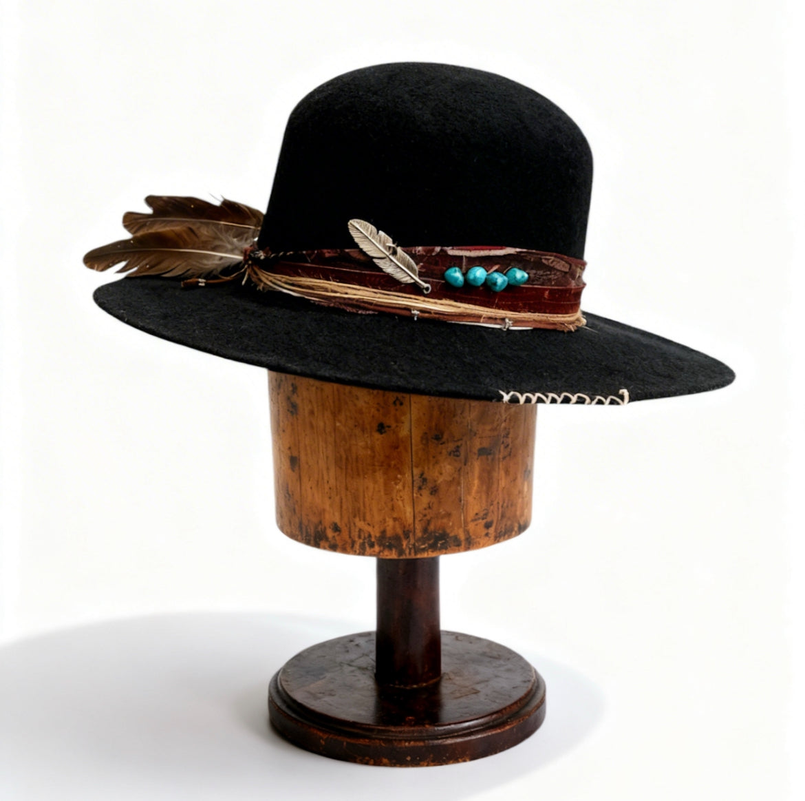 The Apache Hat  – Bohemian Open Crown Wool Felt Hat