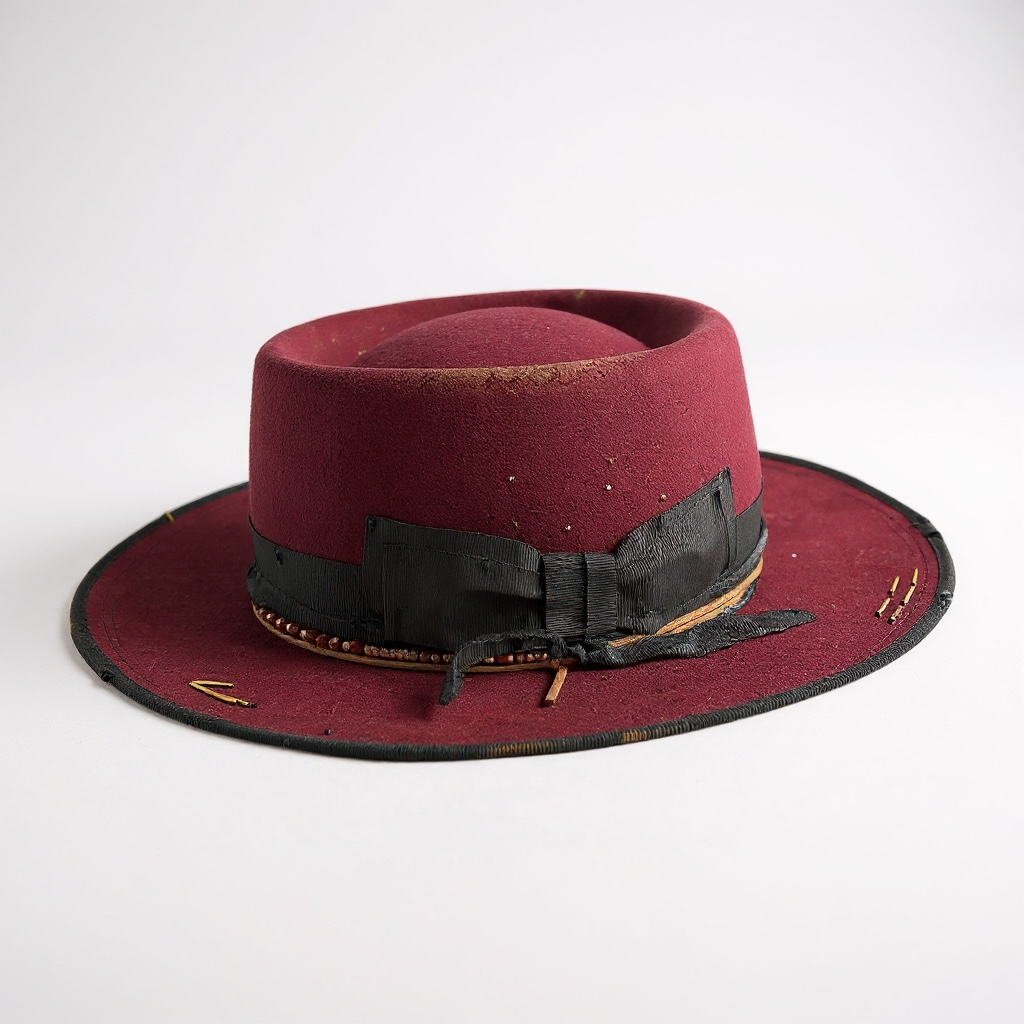Chloe – Round Crown Wool Felt Hat