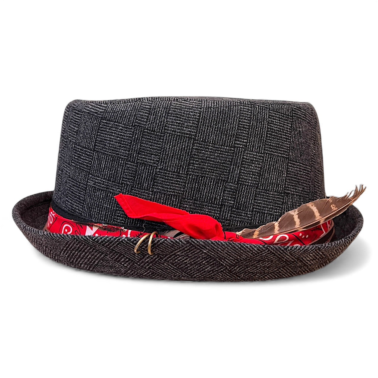 Alternative Style Wool Porkpie Hat – Short Brim Collection