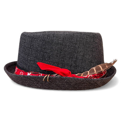 Alternative Style Wool Porkpie Hat – Short Brim Collection