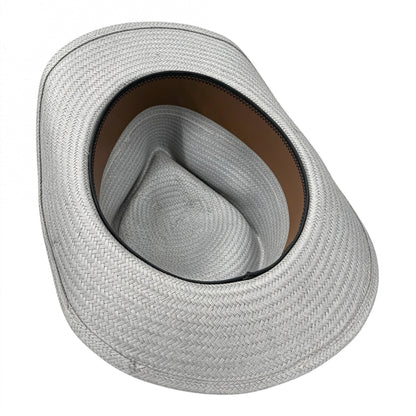The Saltwind Hat in Stone – Handmade Shantung Cowboy Hat with Ikat Band