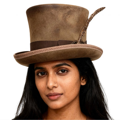 Percy – Edgy Distressed Top Hat