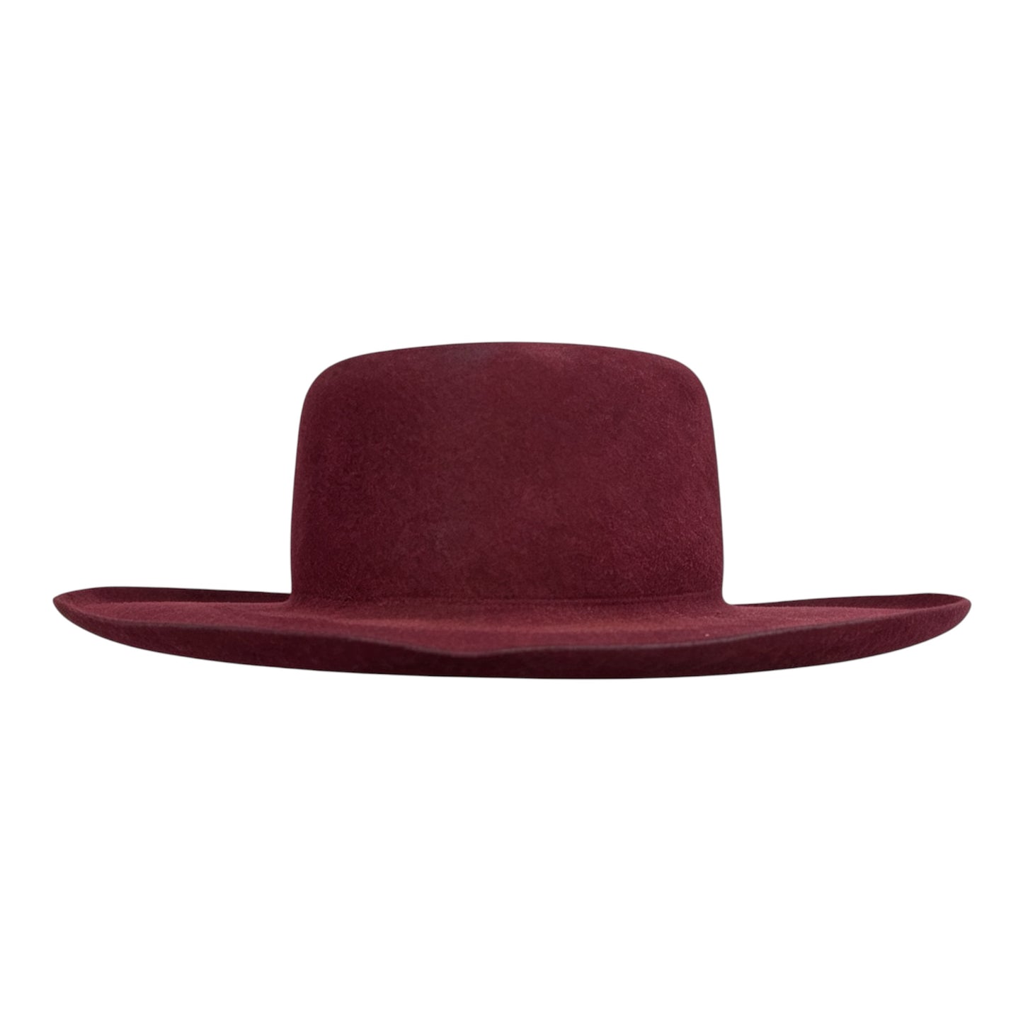 The Gambler Hat Burgundy — 100% Wool Felt